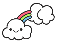 Animation Rainbow Sticker by Fluffy Idiot