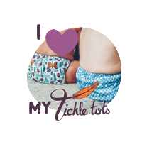 TickleTots cloth nappy reusable nappy tickle tots Sticker