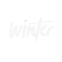 Winter Lettering Sticker