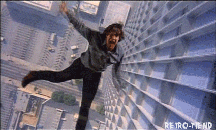 Dennis Quaid Falling GIF by RETROFIEND