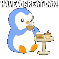 Good Morning Penguin Sticker by Pudgy Penguins