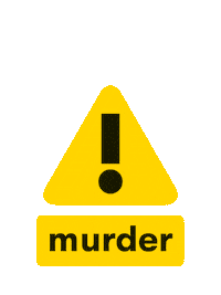Murder Sticker by kijkwijzeronline