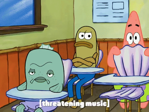 season 8 squidward's school for grown ups GIF by SpongeBob SquarePants