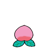 Peach Sticker