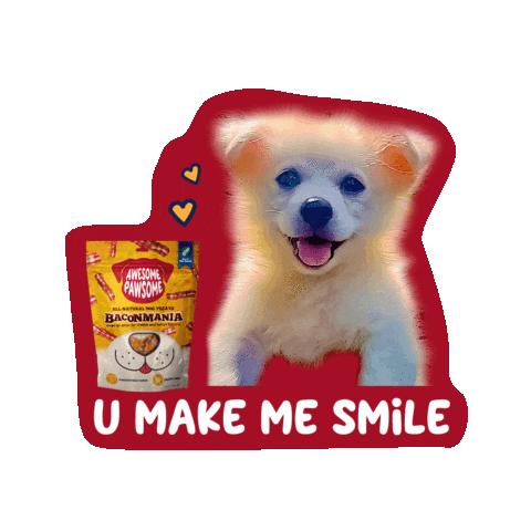 Happy Dog Sticker by Awesome Pawsome Treats