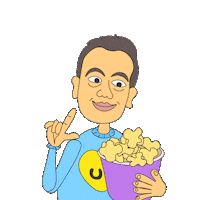 Film Popcorn Sticker