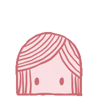 Blinking Little Girl Sticker