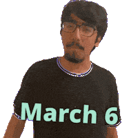March 6 Sticker