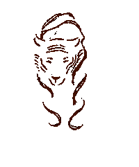HannahGraceSmithArt cat animal tiger hannahgracesmithart Sticker