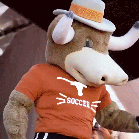 TexasLonghorns giphygifmaker soccer celebration texas GIF