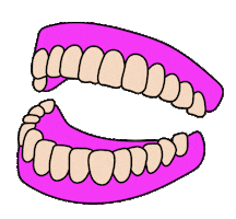 Teeth Enjoy Sticker by Rock The Mountain