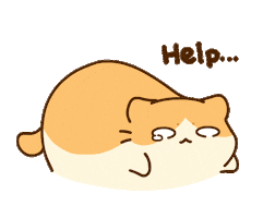 Sad Cat Sticker by Bichi Mao