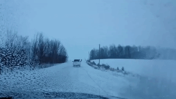 Skiing Down a Country Road