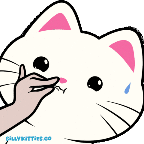Silly Cat Shut Up Sticker by Silly Kitties