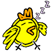 Tired Illustration Sticker