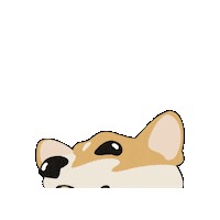 Purplekatarts silly corgi purplekatarts tongue blep Sticker