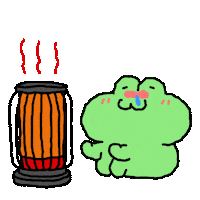 Winter Frog Sticker