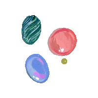 Sparkle Jewels Sticker by Eleanor Bowmer