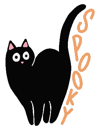 Trick Or Treat Cat Sticker