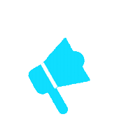 Dulidaily new blue attention announcement Sticker
