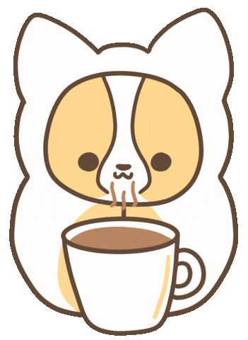 Coffee Egg Sticker by corgiyolk