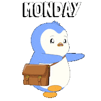 Working 9 To 5 Sticker by Pudgy Penguins