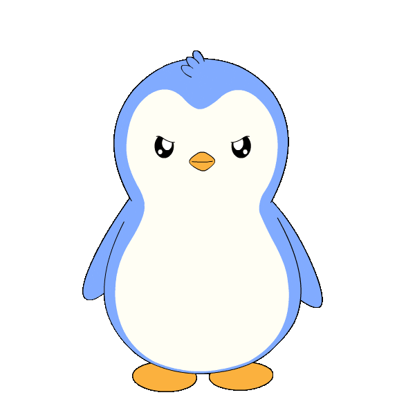 Angry Over It Sticker by Pudgy Penguins