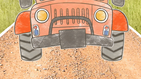 Driving On My Way GIF by Teletubbies