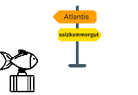 Salzkammergut summer holiday fish lake Sticker