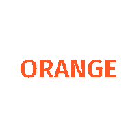 Orange Sticker by reiterladen24.de