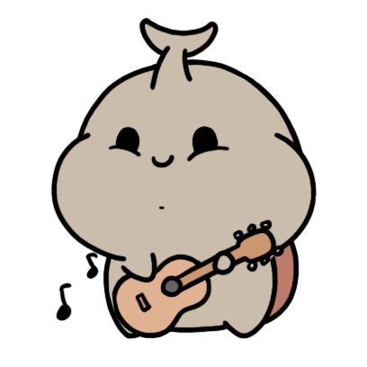 acoustic guitar singing Sticker by Aminal Stickers