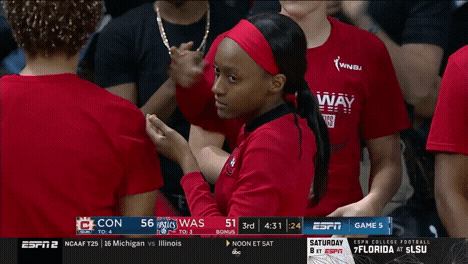 Wnba Playoffs Eating GIF by WNBA