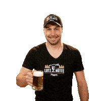 lutzhuette cheers bier prost prosit Sticker