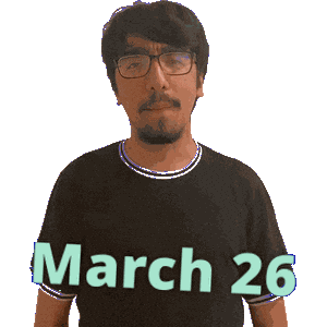 March 26 Sticker