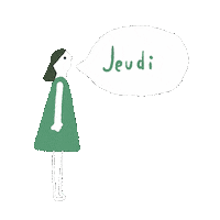 Thursday Jeudi Sticker
