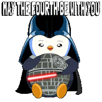May The Fourth Be With You Darth Vader Sticker by Pudgy Penguins