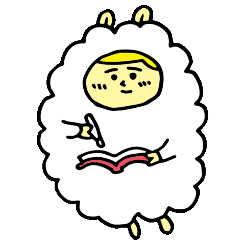 Book Sheep Sticker by ENAKISS
