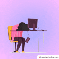 Tired Zzz GIF by sendwishonline.com