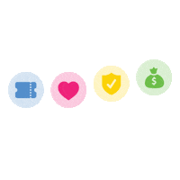 tickets no fees Sticker by TickPick