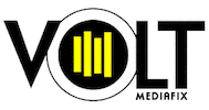 voltmediafix logo lightbulb volt voltmediafix Sticker