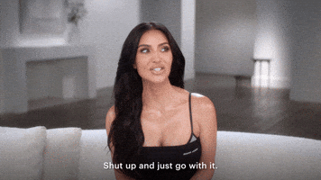 Kim Kardashian Shut Up GIF by HULU