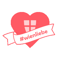 Heart Vienna Sticker by Stadt Wien