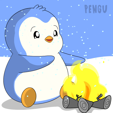 Fire Camping GIF by Pudgy Penguins