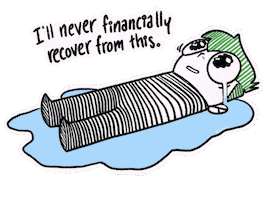 Economy Crying Sticker