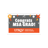 Graduate Commencement Sticker by The University of Texas Rio Grande Valley