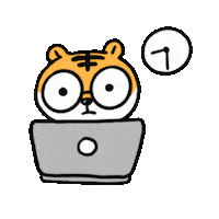 Computer Working Sticker