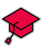 Graduation Cap Sticker by Harvard University