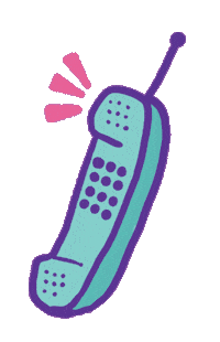 Phone Telephone Sticker by Lisa McHugo