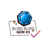 studytogether gemstone bling bling study together studytogether Sticker