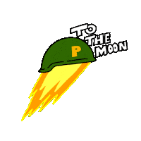 To The Moon Bitcoin Sticker by Ponke